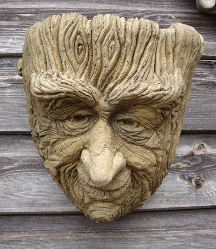 Green man wall planter - , 'old