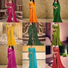 Striped, Embellished Bandhani