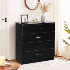 Wood 4 Drawer Chest Dresser