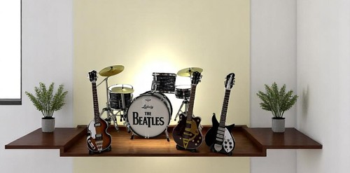 Miniature drum guitar - drum, &
