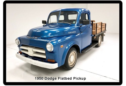 1950 dodge flatbed pickup - dodge,