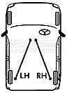 First Line - BRAKE CABLE LH &