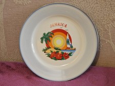 Vintage Jamaica Ceramic Souvenir Decorative Plate Caribbean 18.5cm Diameter