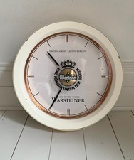 Rare Promotional Clock For 'Warsteiner' - German Beer / Working Clock / Man Cave
