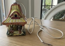Derek Fowler Night Light, Mouse School, Ceramic Table Lamp, Vintage