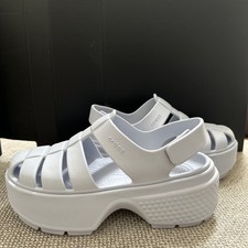 White CROCS UK 6 Stomp