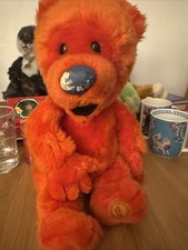 Vintage Disney Store Orange Teddy Bear