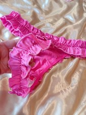Sexy Erotic Hot Pink Satin G