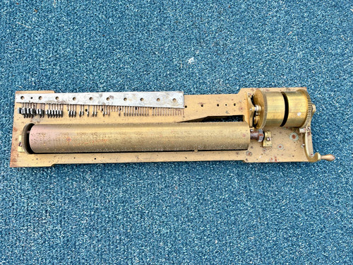 Antq music box - box, cylinder