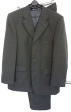 Gents 3 Piece  Suit. Mid Grey. UK 38 S.. Waist 32ins.29 Leg.DETAIL.. 3 buttonJkt