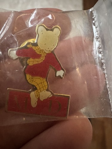 Vintage rupert bear enamel - vintage,