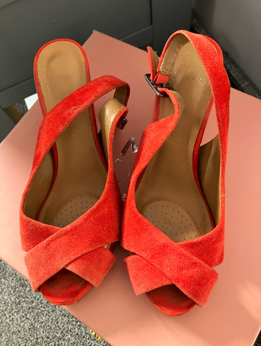 Clarks women orange suede - women’s,