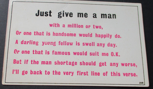 Just give man - me, man.