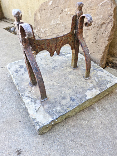 Antique iron boot - antique,
