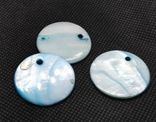 Shell Pendants 30mm - Blue -