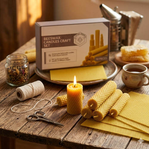 100 pure beeswax pillar - x,