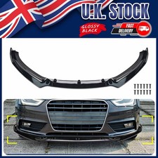 Front Bumper Lip Splitter Spoiler Kit For Audi A4 B8.5 B8 Facelift 2011-2015
