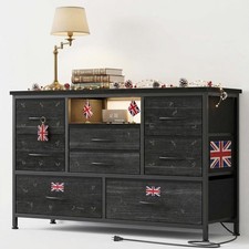  8 Drawers TV Stand With Power