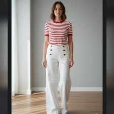 Nautica Wide Leg Sailor Linen