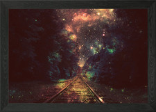 Next Stop Anywhere Dark Framed