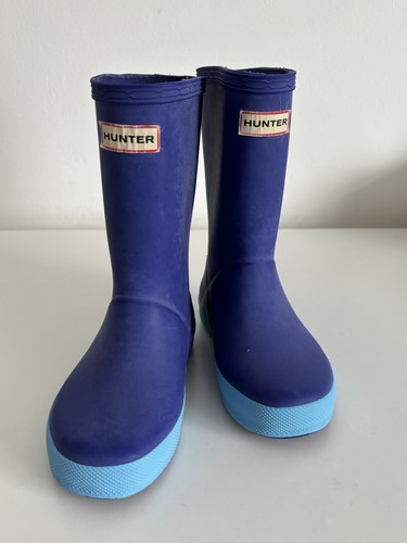 Hunter navy kids wellies - hunter, uk