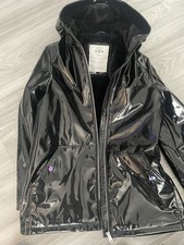 M&S Kids Black Raincoat / fur