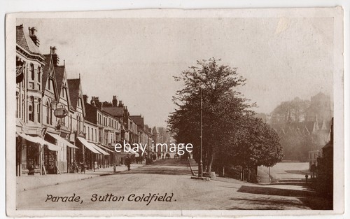 Old postcard parade sutton - postcard,