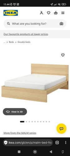 Ikea malm super king bed - malm,