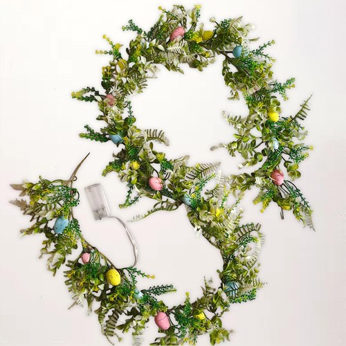Easter garland metallic wreath - metallic,