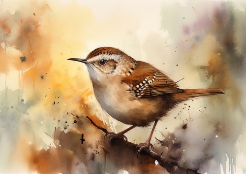 Delightful watercolor - delightful, 7"x5"