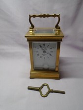 L'EPEE TIMEPIECE CARRIAGE CLOCK IN GOOD WORKING ORDER WITH KEY (4)