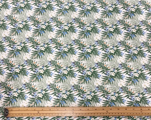 Floral cotton fabric poplin - cotton,