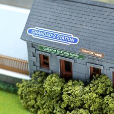 Model Railway Stickers (Personalised) OO Gauge Station Name - 1:76 Hornby Scale