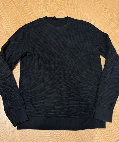 Cos black knit pattern jumper - pattern,