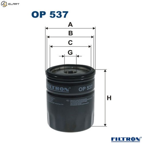 Oil filter 537 - oil,