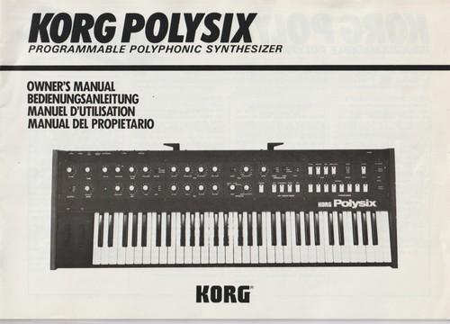 Original korg polysix owners - ,