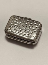 George III Silver Gilt Vinaigrette Birmingham 1811 Samuel Pemberton