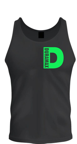 Duramax neon green logo - d,