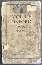 MORRIS OXFORD SIX Car Manual