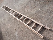 Large Wood Ladder 26ft / 8 Meter Strong Vintage Scaffold Workshop Tool Painter