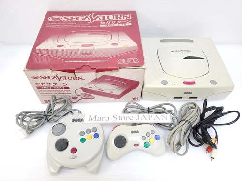 Sega saturn white console - sega,