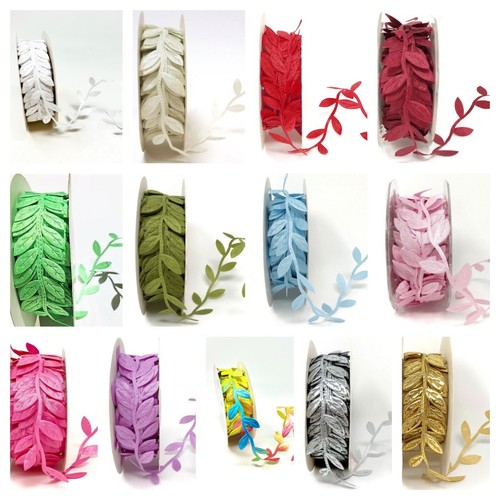 Satin leaf ribbon christmas - satin,