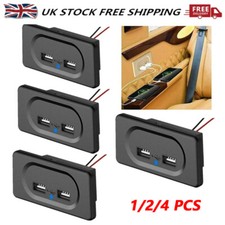 1-4x 12v 3.1a Dual USB Socket