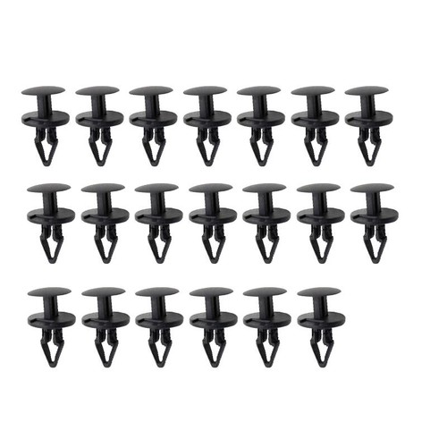 20x black nylon push type - black,