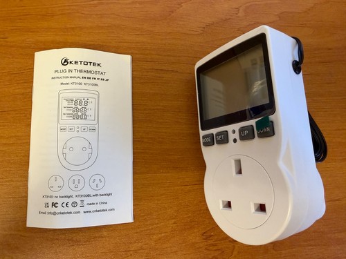 Ketotek plug thermostat - plug,