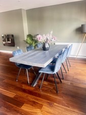 Light Grey Grain Large Dining