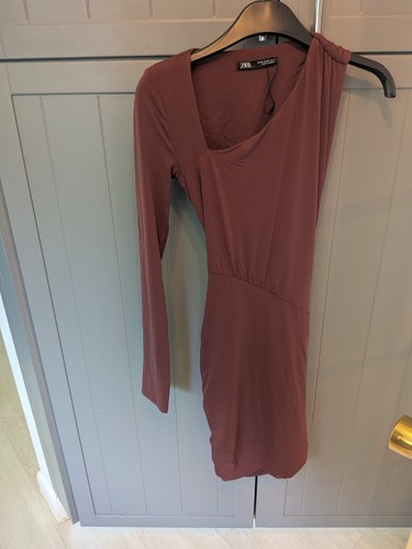 Zara brown dress - dress, sides
