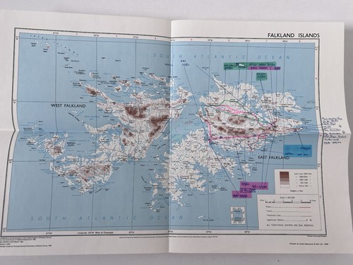 Falkland islands war map - falkland,