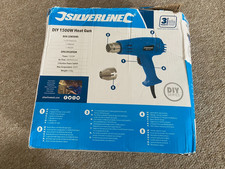 Silverline 1500W lightweight, heat gun temps. 300/500 degrees Used twice vgc