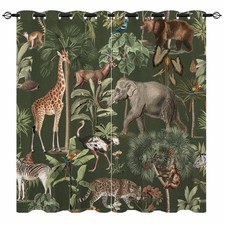 Safari Wild Animal Curtains -